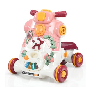 Περπατούρα με Μουσική και Φώτα 3 σε 1 46 x 46 x 46 cm Χρώματος Ροζ ...