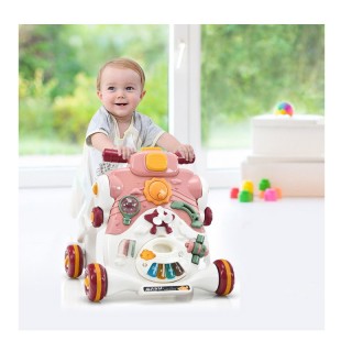 Περπατούρα με Μουσική και Φώτα 3 σε 1 46 x 46 x 46 cm Χρώματος Ροζ ...