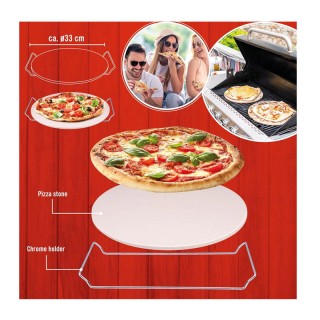 Πέτρινη Πλάκα Ψησίματος Πίτσας 33 cm Bakaji 02814802 Πέτρινη Πλάκα Ψησίματος Πίτσας 33 cm Bakaji 02814802