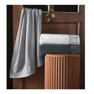 Πετσέτα Μπάνιου 100% Βαμβάκι 70 x 140 cm Tiber Anthracite Guy Laroc... Πετσέτα Μπάνιου 100% Βαμβάκι 70 x 140 cm Tiber Anthracite Guy Laroc...