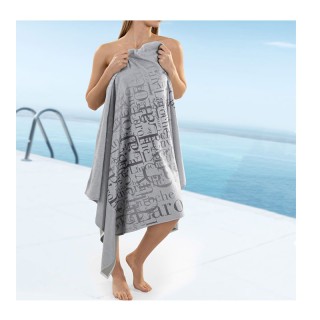 Πετσέτα Θαλάσσης 100 x 175 cm Velour Printed 2103 Silver Guy Laroch...