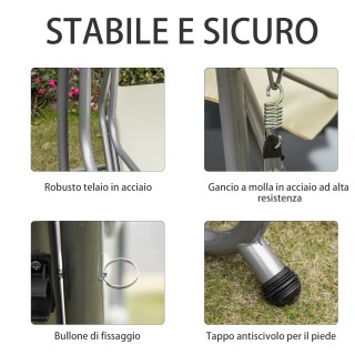 Outsunny 3θέσιο κρεβάτι κήπου με ρυθμιζόμενη οροφή και 2 ποτηροθήκε... Outsunny 3θέσιο κρεβάτι κήπου με ρυθμιζόμενη οροφή και 2 ποτηροθήκε...