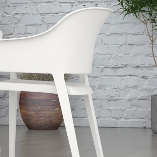 Outsunny Σετ με 4 στοιβαζόμενες πλαστικές καρέκλες κήπου με μπράτσα... Outsunny Σετ με 4 στοιβαζόμενες πλαστικές καρέκλες κήπου με μπράτσα...