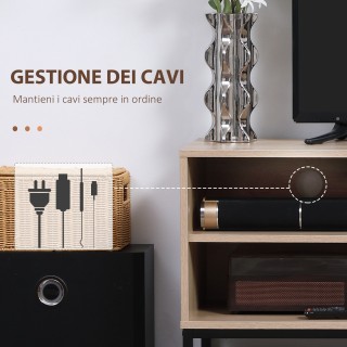 HOMCOM Μοντέρνο Έπιπλο Τηλεόρασης για Τηλεόραση max 60 σε MDF και Α...