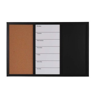 Πίνακας Ανακοινώσεων Μαγνητικός - Μαυροπίνακας και Φελλού 3 σε 1 60...