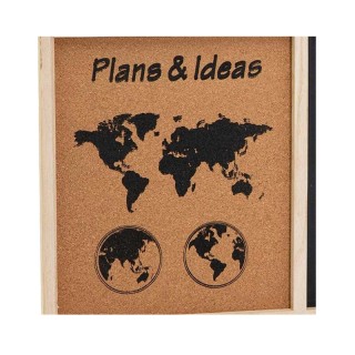 Πίνακας Ανακοινώσεων Μαυροπίνακας - Φελλού 2 σε 1 55 x 35 cm Bakaji...