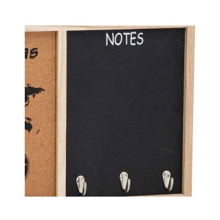 Πίνακας Ανακοινώσεων Μαυροπίνακας - Φελλού 2 σε 1 55 x 35 cm Bakaji...