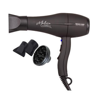 Πιστολάκι Μαλλιών με Ιονιστή 2200 W Χρώματος Μαύρο Tecno Dry Malice... Πιστολάκι Μαλλιών με Ιονιστή 2200 W Χρώματος Μαύρο Tecno Dry Malice...