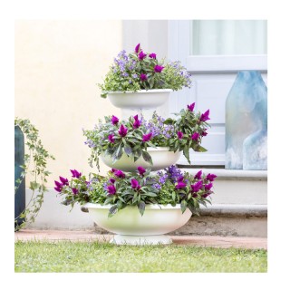 Πλαστική Ανθοστήλη/Γλάστρα Συντριβάνι 3 Ορόφων 50 x 64 cm 29.2 Lt Λ...