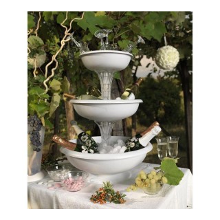 Πλαστική Ανθοστήλη/Γλάστρα Συντριβάνι 3 Ορόφων 50 x 64 cm 29.2 Lt Λ...