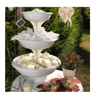 Πλαστική Ανθοστήλη/Γλάστρα Συντριβάνι 3 Ορόφων 50 x 64 cm 29.2 Lt Λ...