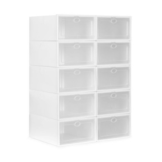 Πλαστική Αρθρωτή Παπουτσοθήκη με 10 Ράφια 42.5 x 30.5 x 61.5 cm Mod...