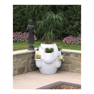 Πλαστική Γλάστρα Σύνθεσης με Πιάτο 80 x 80 cm 200 Lt Χρώματος Λευκό... Πλαστική Γλάστρα Σύνθεσης με Πιάτο 80 x 80 cm 200 Lt Χρώματος Λευκό...