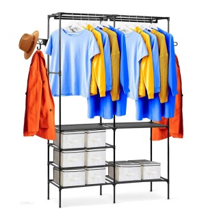 Πλαστική Κρεμάστρα Ρούχων Δαπέδου 107 x 35.5 x 174 cm Massido MS-866 Πλαστική Κρεμάστρα Ρούχων Δαπέδου 107 x 35.5 x 174 cm Massido MS-866