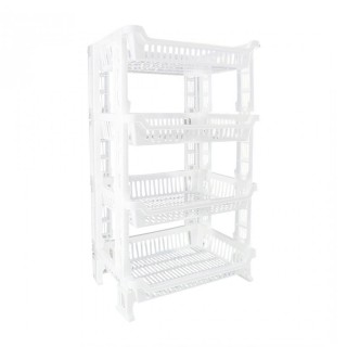 Πλαστική Ραφιέρα με 4 Ράφια 42 x 35 x 75 cm MWS18441