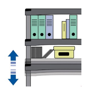 Πλαστική Ραφιέρα με 5 Ράφια 80 x 40 x 174 cm Χρώματος Μαύρο Bama 99212 Πλαστική Ραφιέρα με 5 Ράφια 80 x 40 x 174 cm Χρώματος Μαύρο Bama 99212