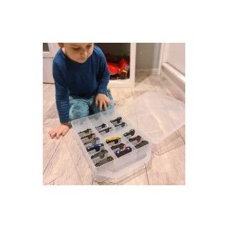 Πλαστική Βαλίτσα/Ράφι για 46 Αυτοκινητάκια 25 x 8.5 x 33 cm Kruzzel...