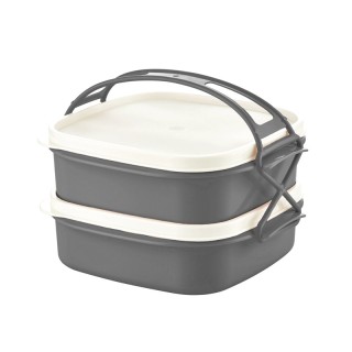 Πλαστικό Φαγητοδοχείο - Lunch Box 2 Επιπέδων 21.5 x 19.5 x 15.3 cm ... Πλαστικό Φαγητοδοχείο - Lunch Box 2 Επιπέδων 21.5 x 19.5 x 15.3 cm ...