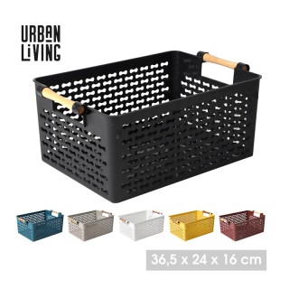 Πλαστικό Καλάθι Αποθήκευσης 36.5 x 24 x 16 cm Urban Living 43140 Πλαστικό Καλάθι Αποθήκευσης 36.5 x 24 x 16 cm Urban Living 43140