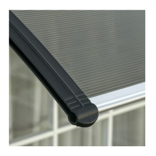 Πλαστικό Κιόσκι - Τέντα Πόρτας Εισόδου 100 x 100 x 26 cm Χρώματος Κ...