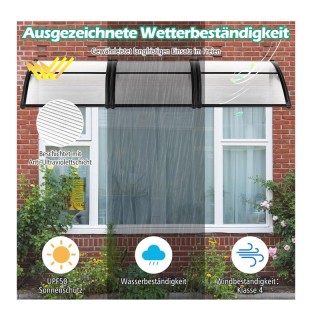 Πλαστικό Κιόσκι - Τέντα Πόρτας Εισόδου 102 x 99 x 28 cm Costway NP1... Πλαστικό Κιόσκι - Τέντα Πόρτας Εισόδου 102 x 99 x 28 cm Costway NP1...