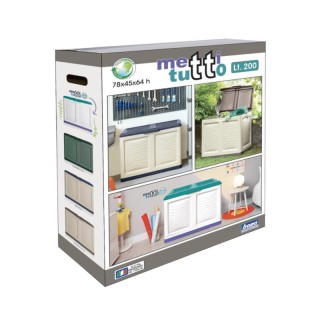 Πλαστικό Μπαούλο Εξωτερικού Χώρου 200 Lt 78 x 45 x 64 cm Πολύχρωμο ...