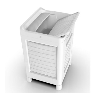 Πλαστικό Ντουλάπι με Νιπτήρα 60 x 51 x 89 cm Χρώματος Λευκό Artu Ba...