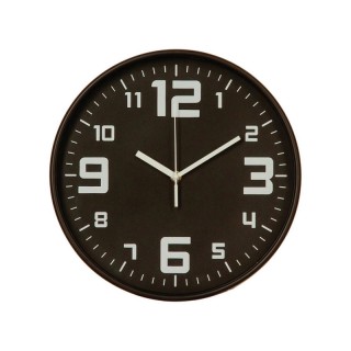 Πλαστικό Ρολόι Τοίχου 30.5 cm Χρώματος Μαύρο Atmosphera 114555-Black Πλαστικό Ρολόι Τοίχου 30.5 cm Χρώματος Μαύρο Atmosphera 114555-Black