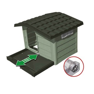 Πλαστικό Σπίτι Σκύλου Large 110 x 94 x 77 cm Χρώματος Πράσινο Bunga... Πλαστικό Σπίτι Σκύλου Large 110 x 94 x 77 cm Χρώματος Πράσινο Bunga...