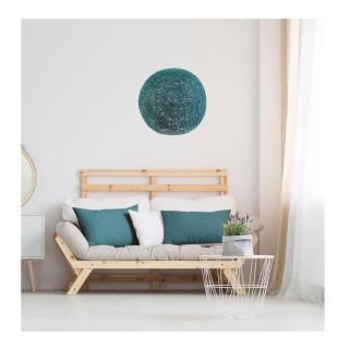 Πλεκτό Σφαιρικό Αμπαζούρ 30 cm Χρώματος Πετρόλ Home Deco Factory LA... Πλεκτό Σφαιρικό Αμπαζούρ 30 cm Χρώματος Πετρόλ Home Deco Factory LA...