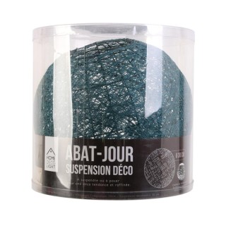 Πλεκτό Σφαιρικό Αμπαζούρ 30 cm Χρώματος Πετρόλ Home Deco Factory LA... Πλεκτό Σφαιρικό Αμπαζούρ 30 cm Χρώματος Πετρόλ Home Deco Factory LA...