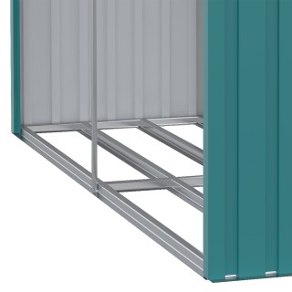 Outsunny Woodshed με γαλβανισμένη ατσάλινη κατασκευή και υπερυψωμέν... Outsunny Woodshed με γαλβανισμένη ατσάλινη κατασκευή και υπερυψωμέν...