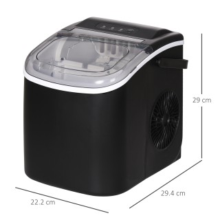 Παγομηχανή 1.3 Lt 23.8 x 30.5 x 29 cm HOMCOM 800-154V90BK Παγομηχανή 1.3 Lt 23.8 x 30.5 x 29 cm HOMCOM 800-154V90BK