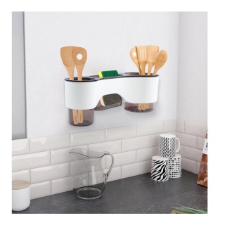 Πολυλειτουργική Επιτοίχια Βάση για Εργαλεία Κουζίνας με 3 Διαμερίσμ... Πολυλειτουργική Επιτοίχια Βάση για Εργαλεία Κουζίνας με 3 Διαμερίσμ...