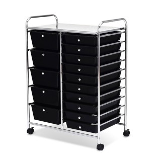 Πολυλειτουργικό Μεταλλικό Τρόλεϊ με 15 Πλαστικά Συρτάρια 62.5 x 37 ... Πολυλειτουργικό Μεταλλικό Τρόλεϊ με 15 Πλαστικά Συρτάρια 62.5 x 37 ...
