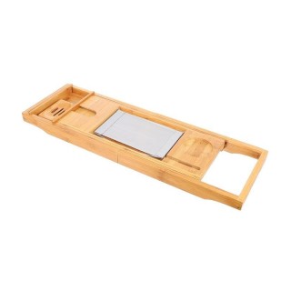 Πολυλειτουργικό Ράφι Μπανιέρας από Μπαμπού 75-112 x 23 x 4.5 cm SPM...