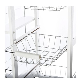 Πολυλειτουργικό Ξύλινο Τρόλεϊ Κουζίνας 83 x 47 x 37 cm HOMCOM 801-1...