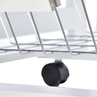 Πολυλειτουργικό Ξύλινο Τρόλεϊ Κουζίνας 83 x 47 x 37 cm HOMCOM 801-1... Πολυλειτουργικό Ξύλινο Τρόλεϊ Κουζίνας 83 x 47 x 37 cm HOMCOM 801-1...