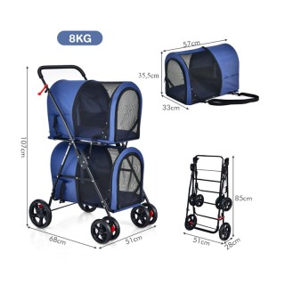 Πολυλειτουργικό Καρότσι Μεταφοράς Κατοικίδιου 4 σε 1 51 x 68 x 107 ... Πολυλειτουργικό Καρότσι Μεταφοράς Κατοικίδιου 4 σε 1 51 x 68 x 107 ...