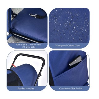 Πολυλειτουργικό Καρότσι Μεταφοράς Κατοικίδιου 4 σε 1 51 x 68 x 107 ... Πολυλειτουργικό Καρότσι Μεταφοράς Κατοικίδιου 4 σε 1 51 x 68 x 107 ...