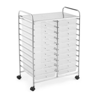Πολυλειτουργικό Μεταλλικό Τρόλεϊ με 20 Συρτάρια 63 x 37 x 87 cm Διά... Πολυλειτουργικό Μεταλλικό Τρόλεϊ με 20 Συρτάρια 63 x 37 x 87 cm Διά...