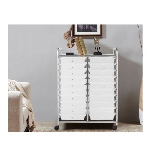 Πολυλειτουργικό Μεταλλικό Τρόλεϊ με 20 Συρτάρια 63 x 37 x 87 cm Διά... Πολυλειτουργικό Μεταλλικό Τρόλεϊ με 20 Συρτάρια 63 x 37 x 87 cm Διά...