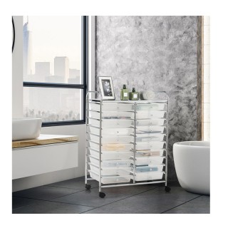 Πολυλειτουργικό Μεταλλικό Τρόλεϊ με 20 Συρτάρια 63 x 37 x 87 cm Διά... Πολυλειτουργικό Μεταλλικό Τρόλεϊ με 20 Συρτάρια 63 x 37 x 87 cm Διά...