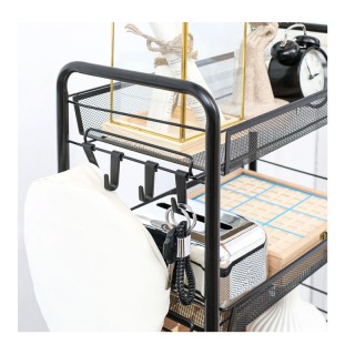 Πολυλειτουργικό Μεταλλικό Τρόλεϊ με 3 Ράφια 45 x 26.5 x 63 cm HOMCO... Πολυλειτουργικό Μεταλλικό Τρόλεϊ με 3 Ράφια 45 x 26.5 x 63 cm HOMCO...