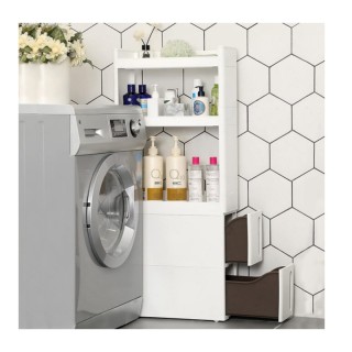 Πολυλειτουργικό Τρόλεϊ με 3 Ράφια και 2 Συρτάρια 45 x 17 x 106 cm B... Πολυλειτουργικό Τρόλεϊ με 3 Ράφια και 2 Συρτάρια 45 x 17 x 106 cm B...