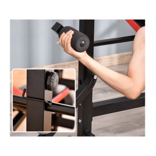 Πολυλειτουργικός Πάγκος Γυμναστικής 150 x 105 x 112 cm HOMCOM A91-0... Πολυλειτουργικός Πάγκος Γυμναστικής 150 x 105 x 112 cm HOMCOM A91-0...