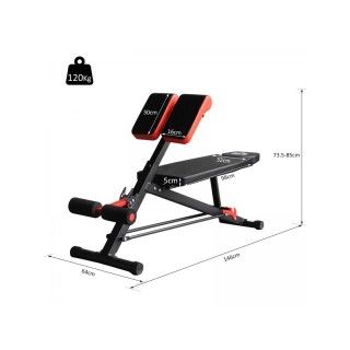 Πολυλειτουργικός Πάγκος Γυμναστικής Sit Up 64 x 146 x 73.5-85 cm HO... Πολυλειτουργικός Πάγκος Γυμναστικής Sit Up 64 x 146 x 73.5-85 cm HO...