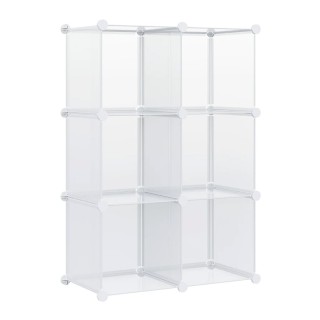 Πολυμορφική Παπουτσοθήκη με 6 Κύβους Αποθήκευσης 94.5 x 32 x 162 cm...