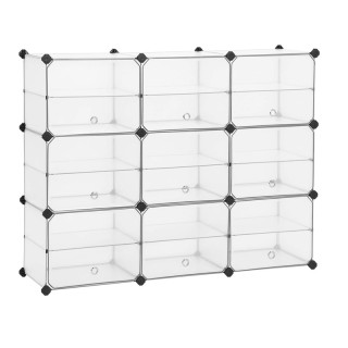 Πολυμορφική Πλαστική Παπουτσοθήκη με 9 Κύβους 123 x 31 x 93 cm Song... Πολυμορφική Πλαστική Παπουτσοθήκη με 9 Κύβους 123 x 31 x 93 cm Song...