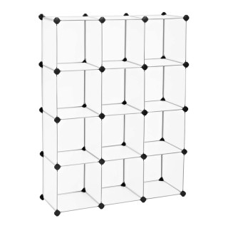 Πολυμορφική Βιβλιοθήκη με 12 Κύβους Αποθήκευσης 93 x 31 x 123 cm So... Πολυμορφική Βιβλιοθήκη με 12 Κύβους Αποθήκευσης 93 x 31 x 123 cm So...